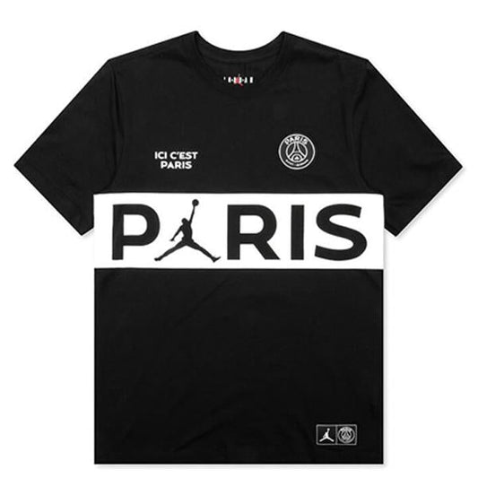 PSG Wordmark Tee - Black/White