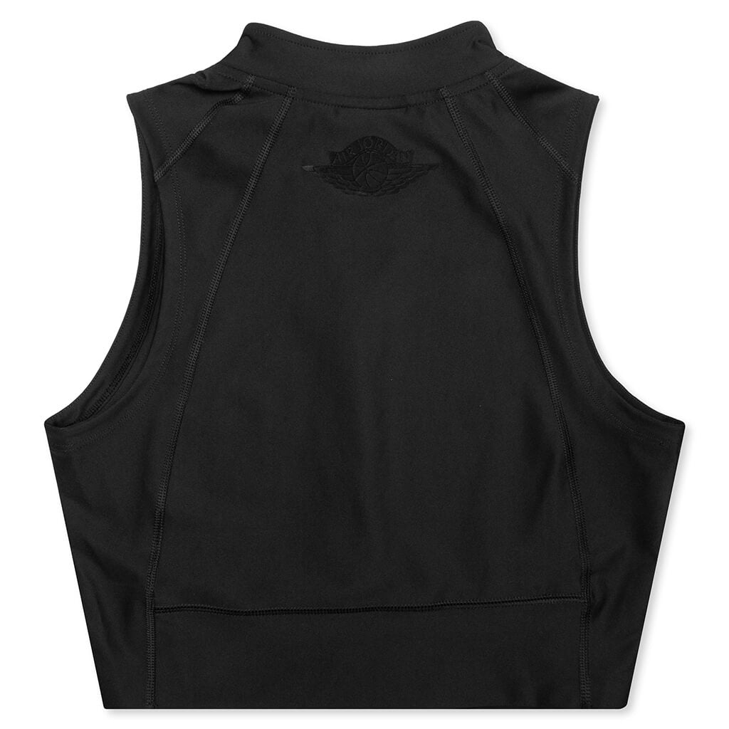 Women's Body Con Crop Top - Black/White