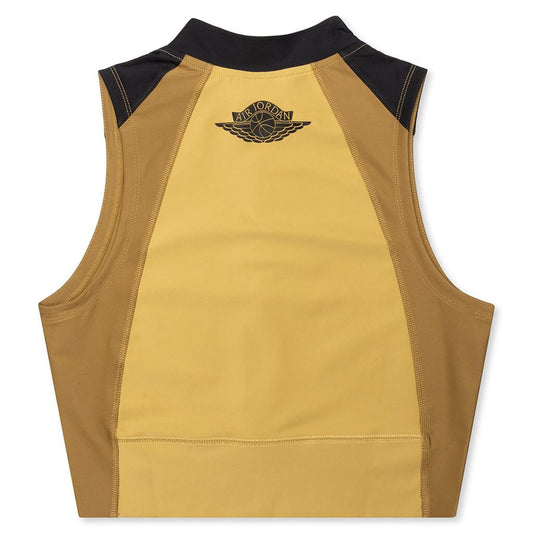 Women's Body Con Crop Top - Club Gold/Golden Beige/Black/Cyber