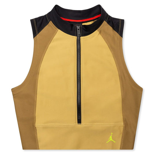 Women's Body Con Crop Top - Club Gold/Golden Beige/Black/Cyber
