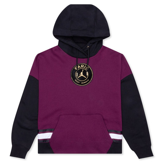 Jordan x Paris Saint-Germain Women's Fleece Hoodie - Bordeaux/Black