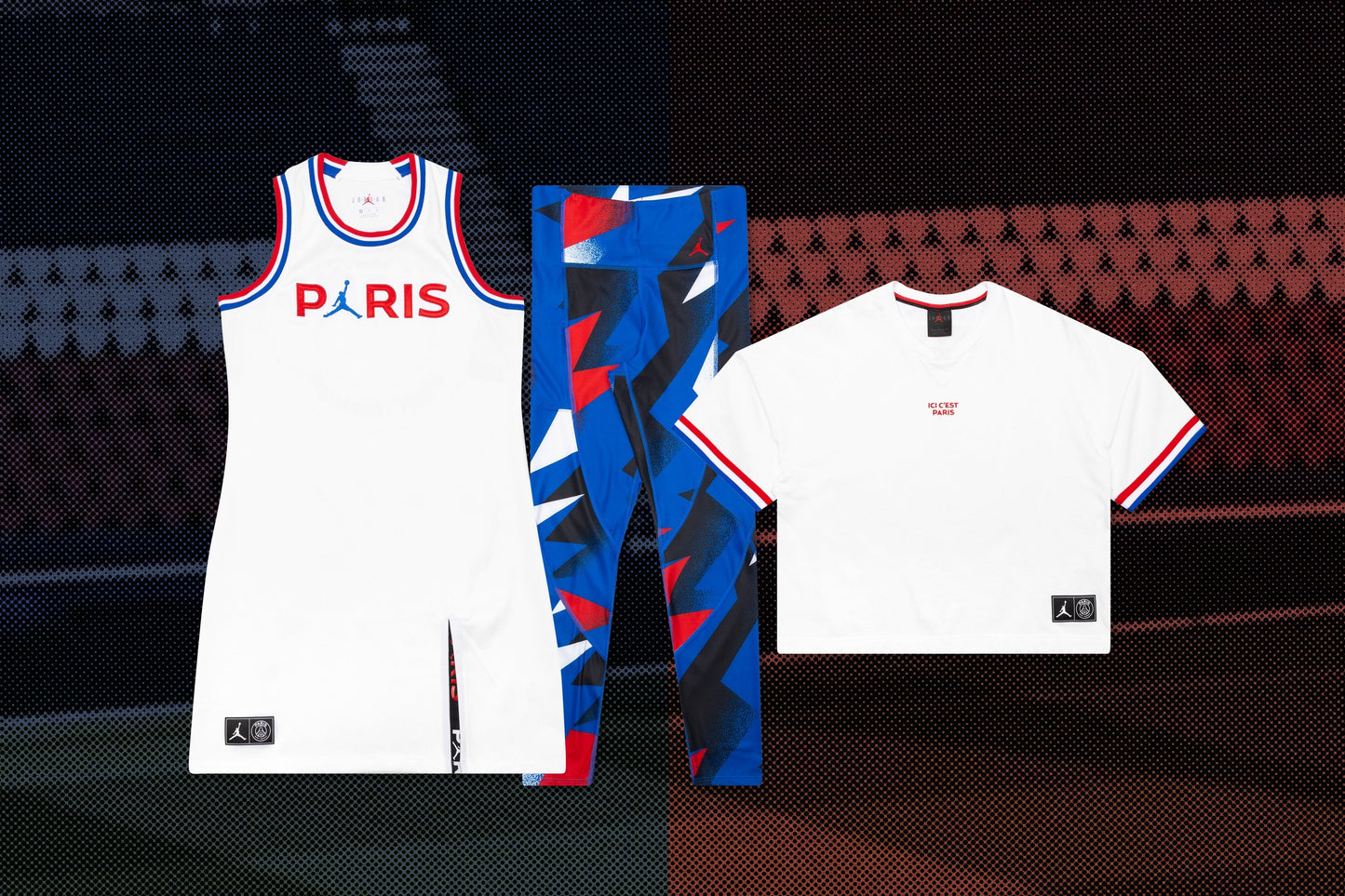 Jordan x PSG Women's S/S Top - White/University Red