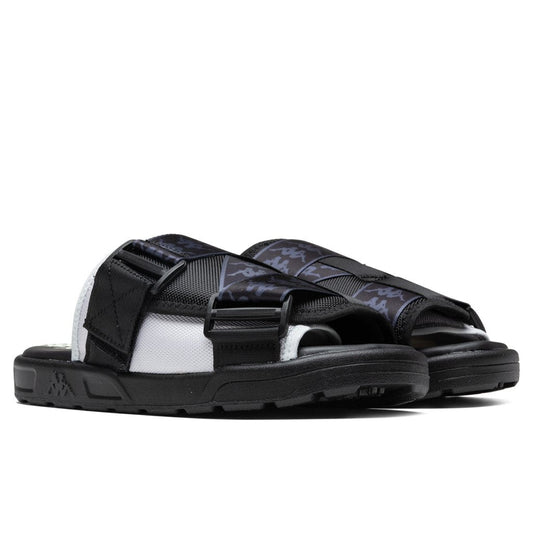 222 Banda Mitel 1 Sandals - Black/Grey