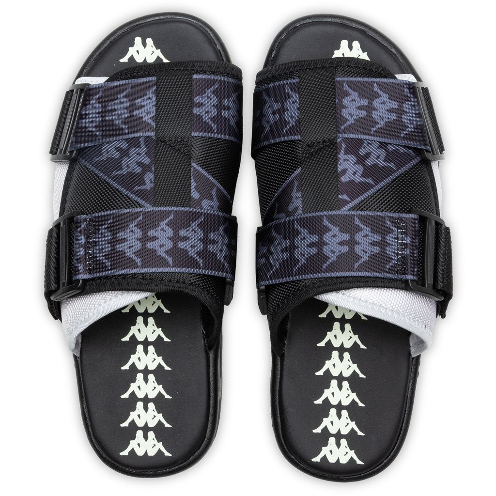 222 Banda Mitel 1 Sandals - Black/Grey