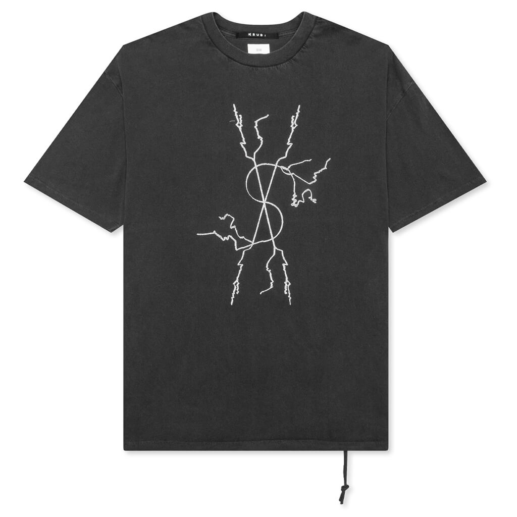 Dollar Sign S/S Tee - Faded Black