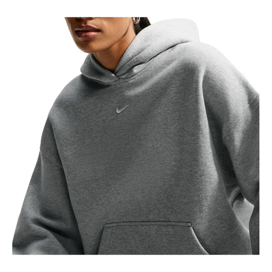 (WMNS) Nike Studio Fleece Medium Weight Hoodie 'Dark Grey Heather Sail' IM8502-063