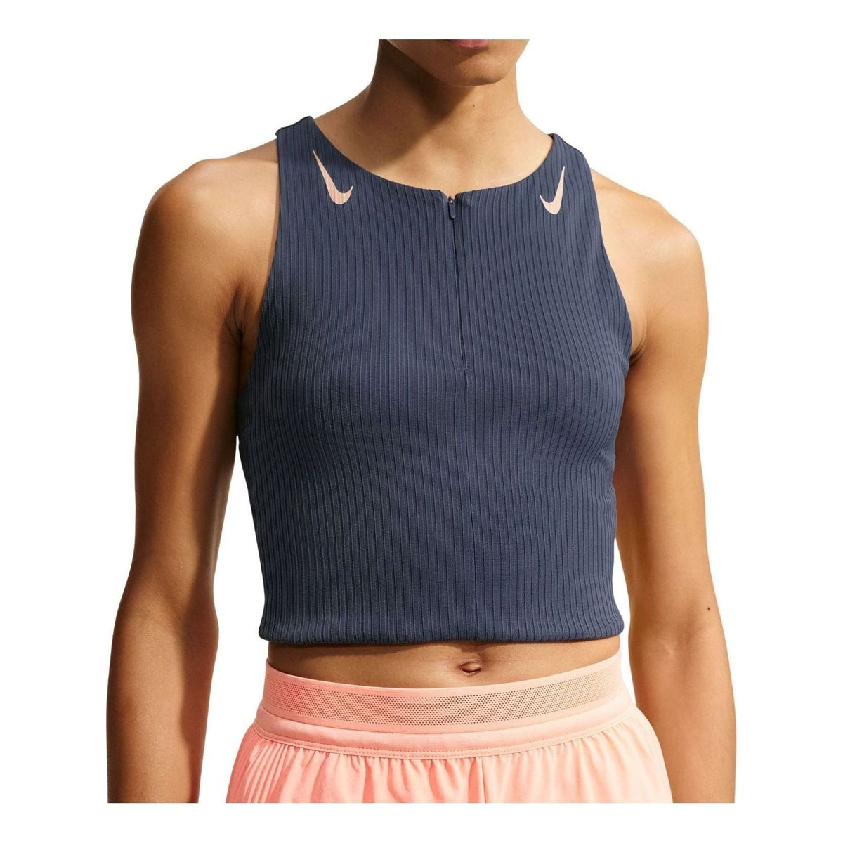 (WMNS) Nike x Keely Hodgkinson AeroSwift Dri-FIT ADV Cropped Tank Top 'Thunder Blue Linen' IM7561-437