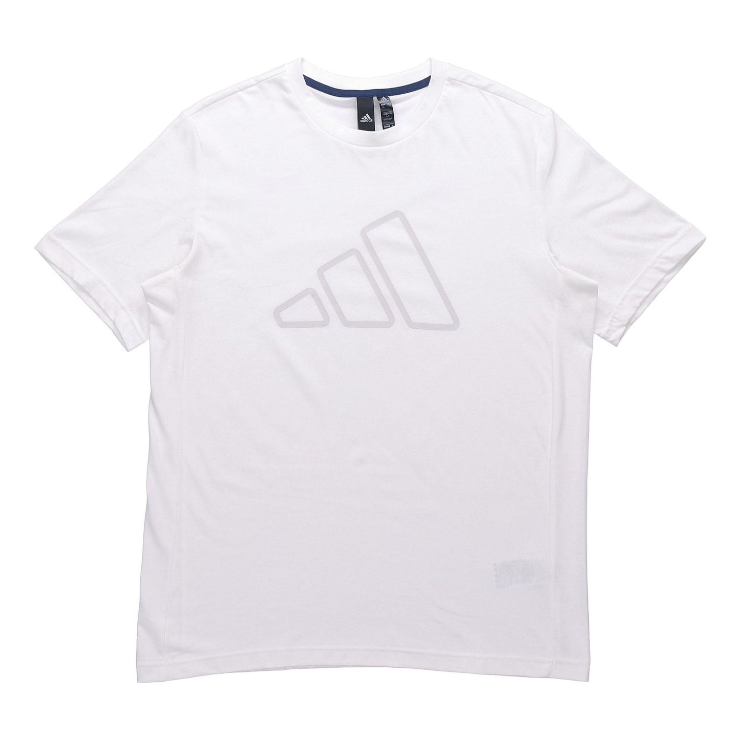 adidas Th Tee Techgfx Logo Printing Sports Training Short Sleeve White GP0985