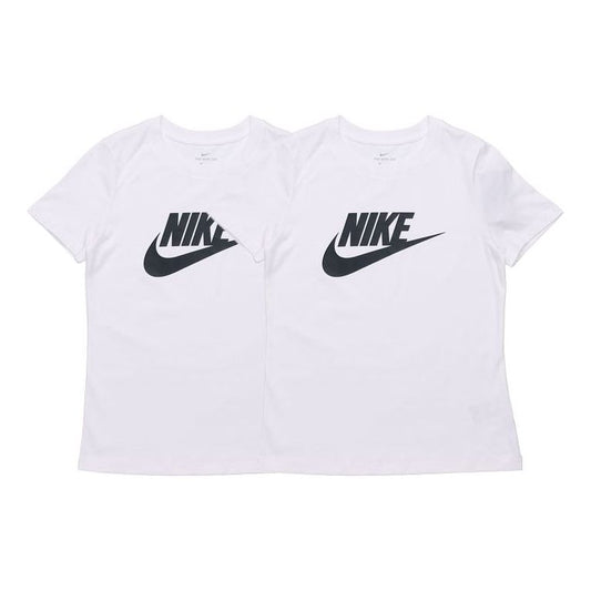 (WMNS) Nike AS W Nike Sportswear Tee ESSNTL ICON FUTUR White BV6170-100