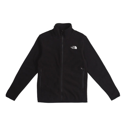 Men's THE NORTH FACE Fleece Cozy Stay Warm Stand Collar Jacket Black 4NA3-JK3