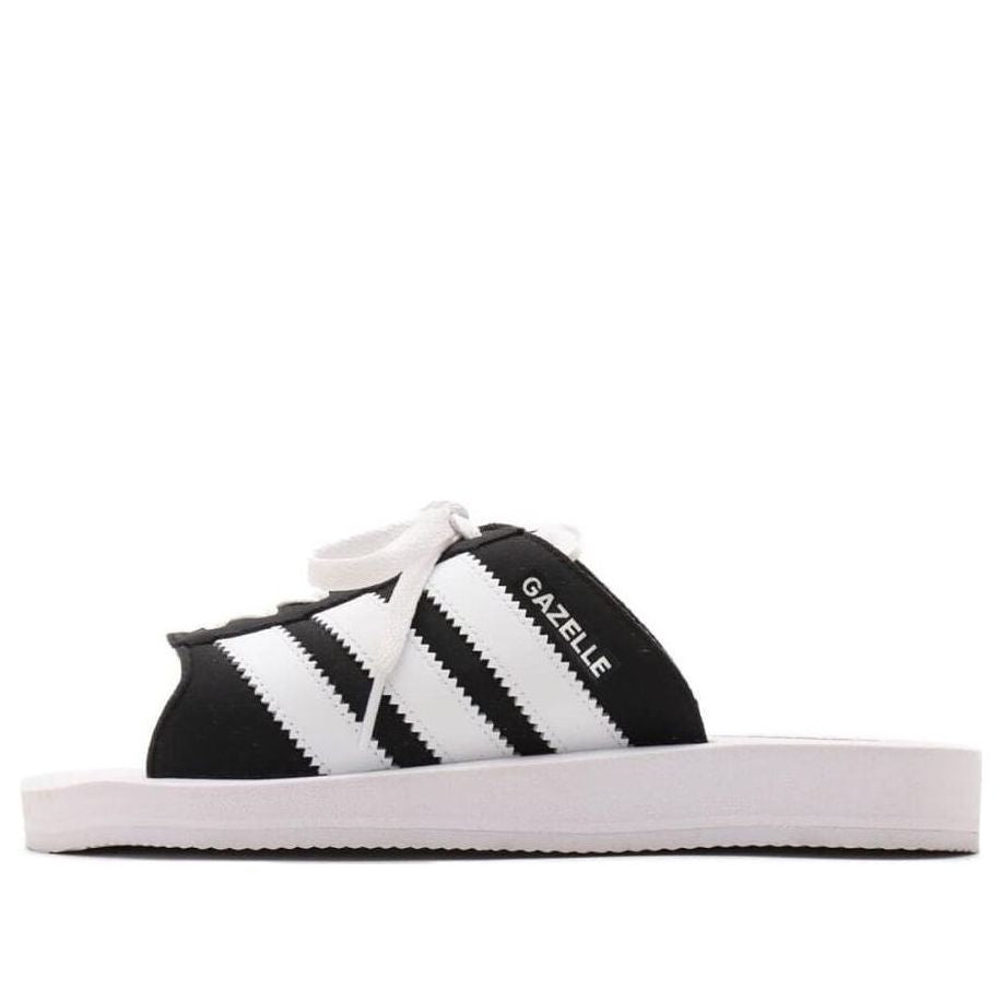 (WMNS) adidas GAZELLE BEACH Slides Asia Sizing 'White Black' JQ7421