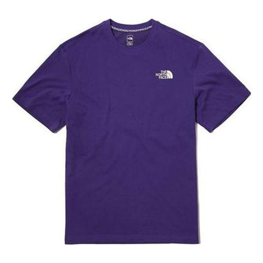 THE NORTH FACE Graffiti Character Small Logo Short Sleeve Couple Style Purple NT7UL09B