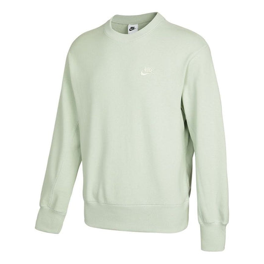 Men's Nike Sportswear Logo Casual Sports Round Neck Pullover Light Green DA0022-017