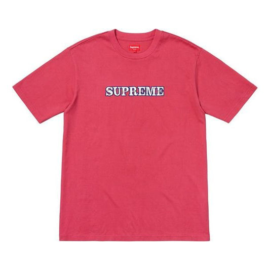 Supreme FW18 Floral Logo Tee Dusty Red Logo Tee SUP-FW18-314