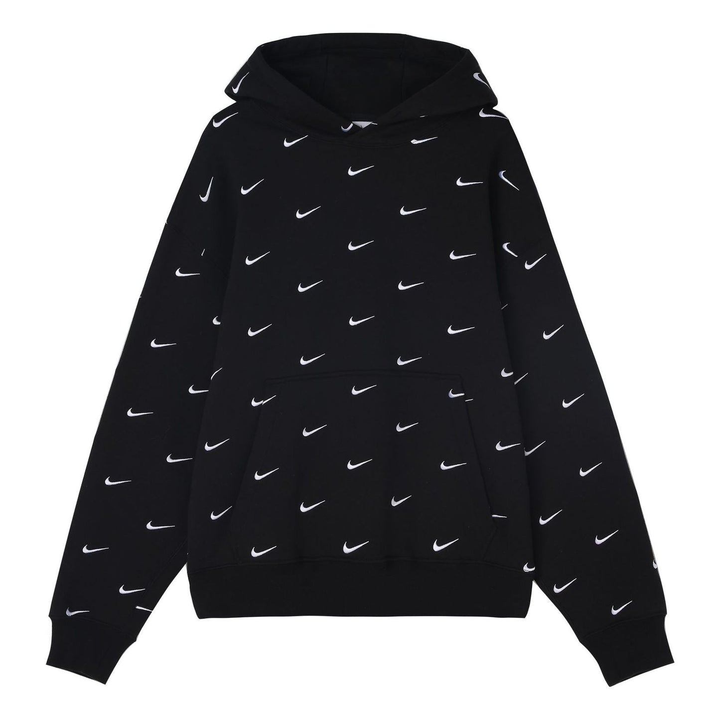 Nike All Over Swoosh Logo Hoodie 'Black' CJ8907-010