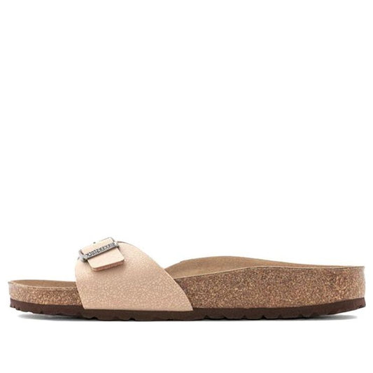 (WMNS) Birkenstock Madrid Birko-Flor White Narrow Fit 'Pink' 1020504