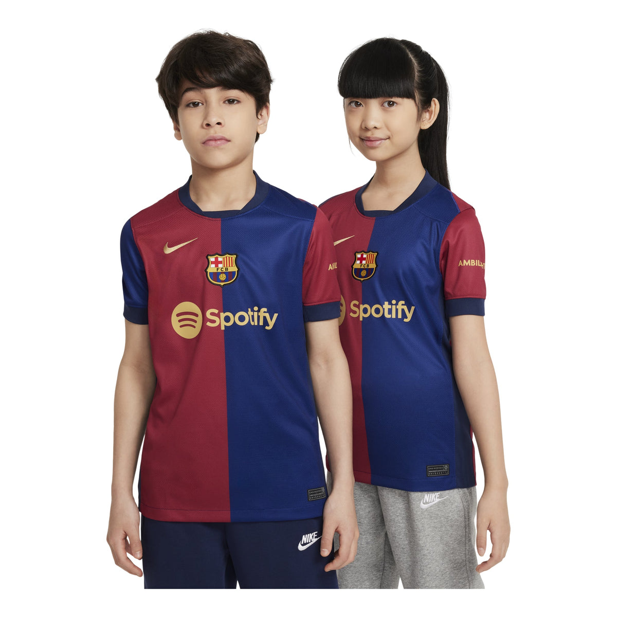 (GS) Nike FC Barcelona 24/25 Home Jersey 'Blue Red' FN9153-456