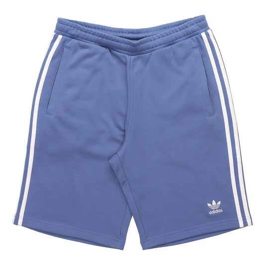 adidas originals 3-Stripes Logo Embroidered Sports Shorts Blue GN4474
