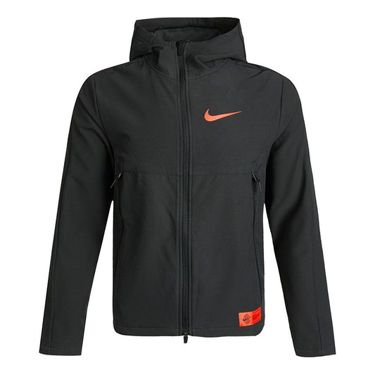Nike Sports Training protection against cold Woven Hooded Jacket Black DH1384-010