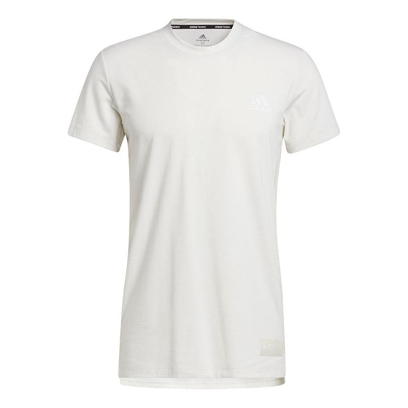 adidas Stu Tech Tee Casual Sports Running Short Sleeve White GL0446