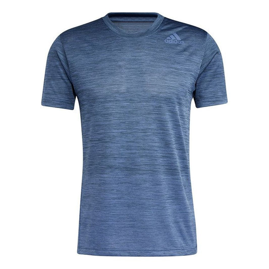 adidas MENS Gradient Tee Crew-neck Short Sleeve Blue GM0636