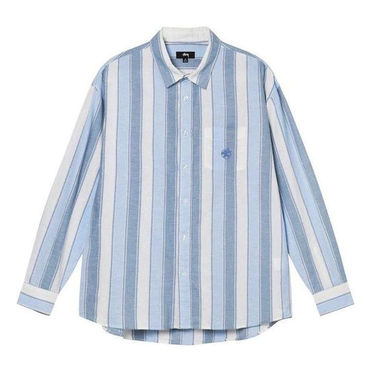 Stussy Wide Striped Shirt 'Blue' 1110239