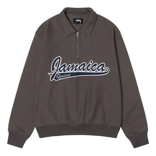 Stussy x Denim Tears Half Zip Fleece 'Charcoal' 318045