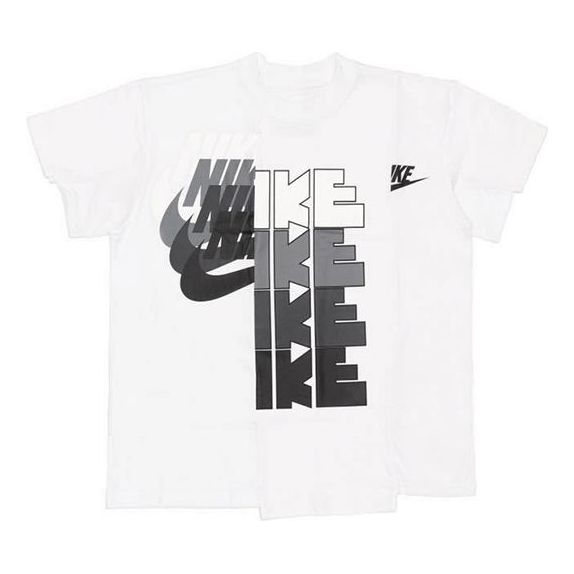 (WMNS) Nike x sacai Hybrid T-Shirt 'White' CD6310-100