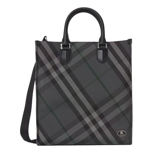 Burberry 25 Check Tote Shoulder Bag 'Black' 8111253