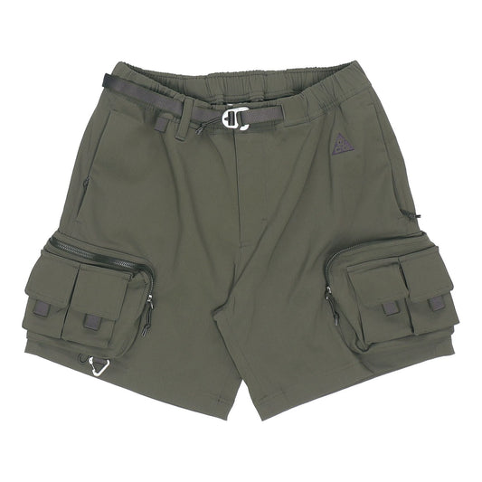Men's Nike x ACG Logo Lacing Waterproof Multiple Pockets Shorts Military Green DH8348-355