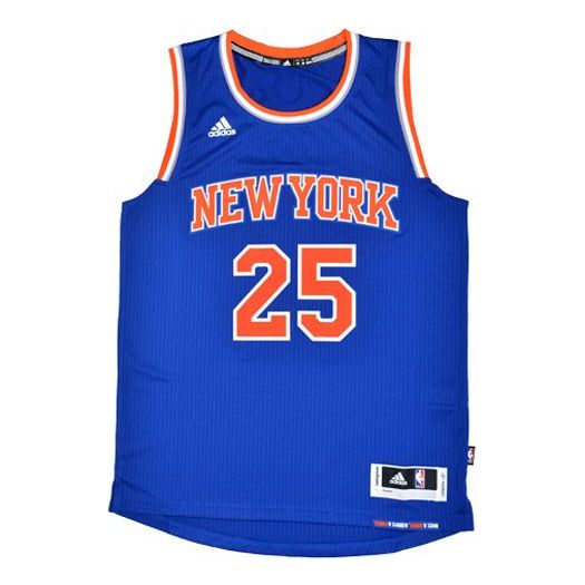 adidas MENS Basketball New York Knickerbockers Ross 25 Blue CB9702