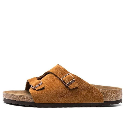 (WMNS) Birkenstock Zrich Suede Leather Narrow Fit 'Mink' 1023891