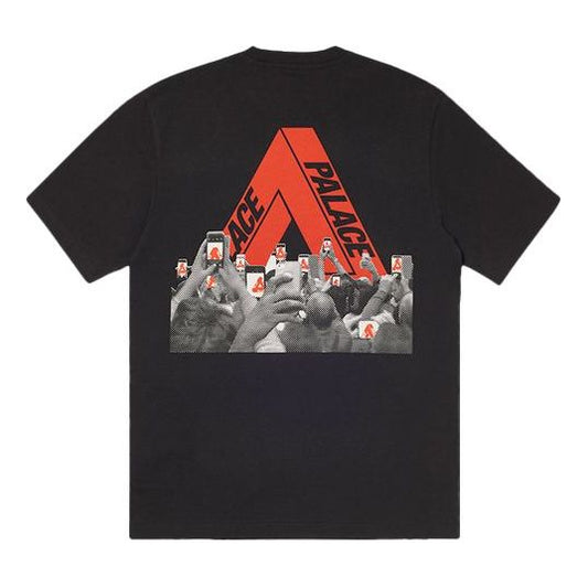 Men's PALACE Tri Phone Printing Short Sleeve Black P18TS116