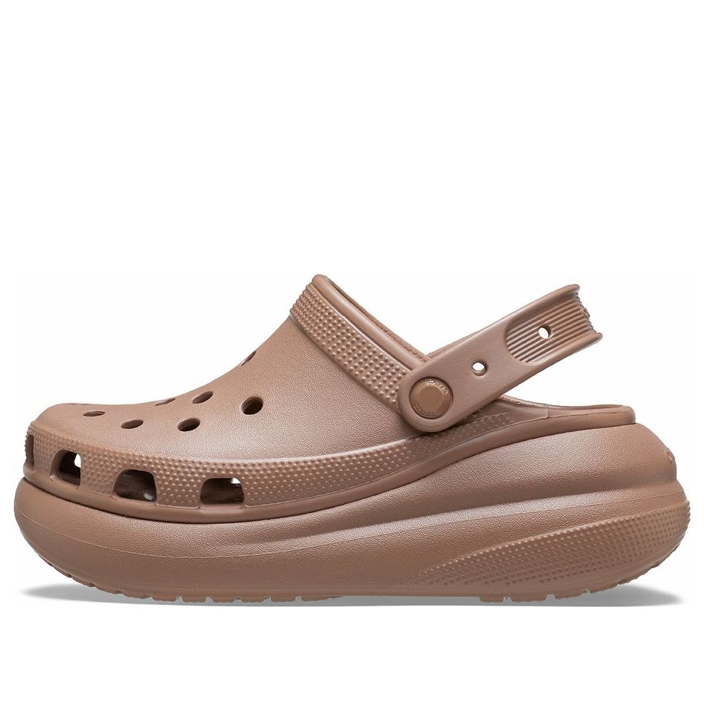 (WMNS) Crocs Classic Crush Clogs 'Brown' 207521-2Q9