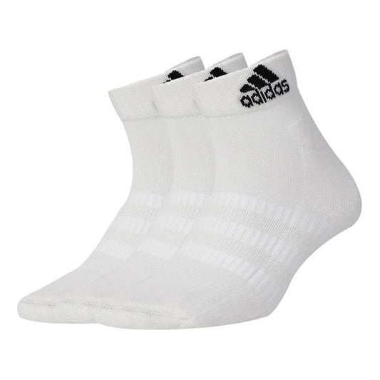 adidas Breathable Sports Short Basketball Socks Unisex White DZ9365