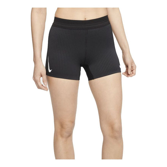(WMNS) Nike Aeroswift Casual Sports Breathable Tight Running Shorts Black CJ2368-010