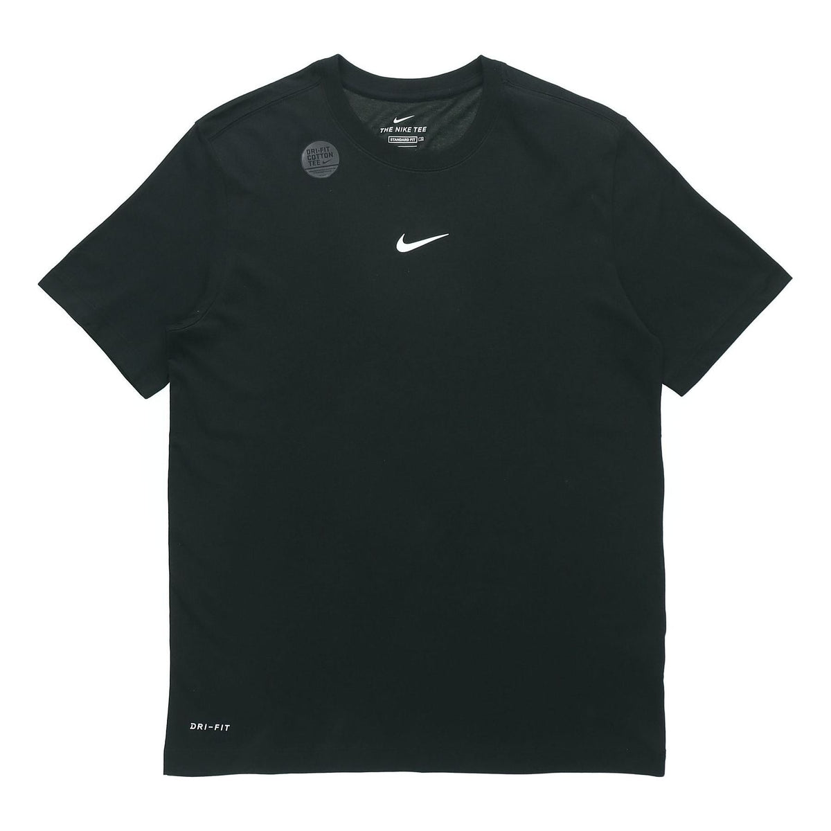 Nike Dri-fit Training Athleisure Casual Sports Round Neck Short Sleeve Black DM3121-010