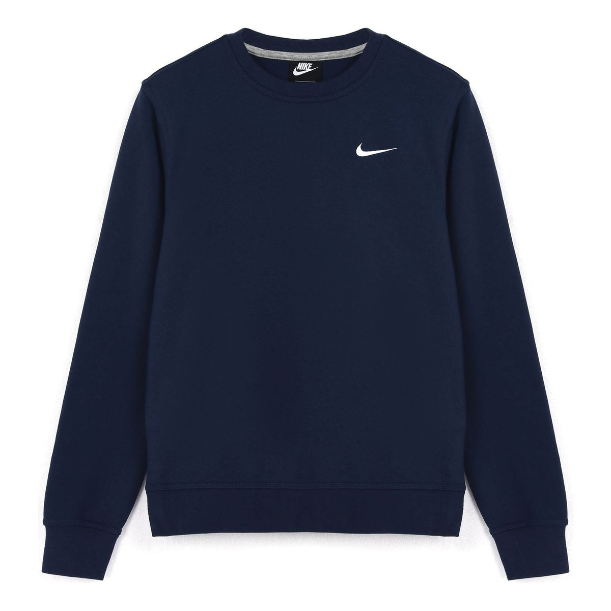 Men's Nike Knit Sports Fleece Lined Stay Warm Round Neck Pullover Blue 916609-410