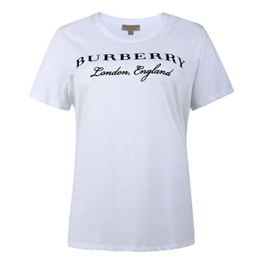Burberry Logo Printing Round-neck White 40612471