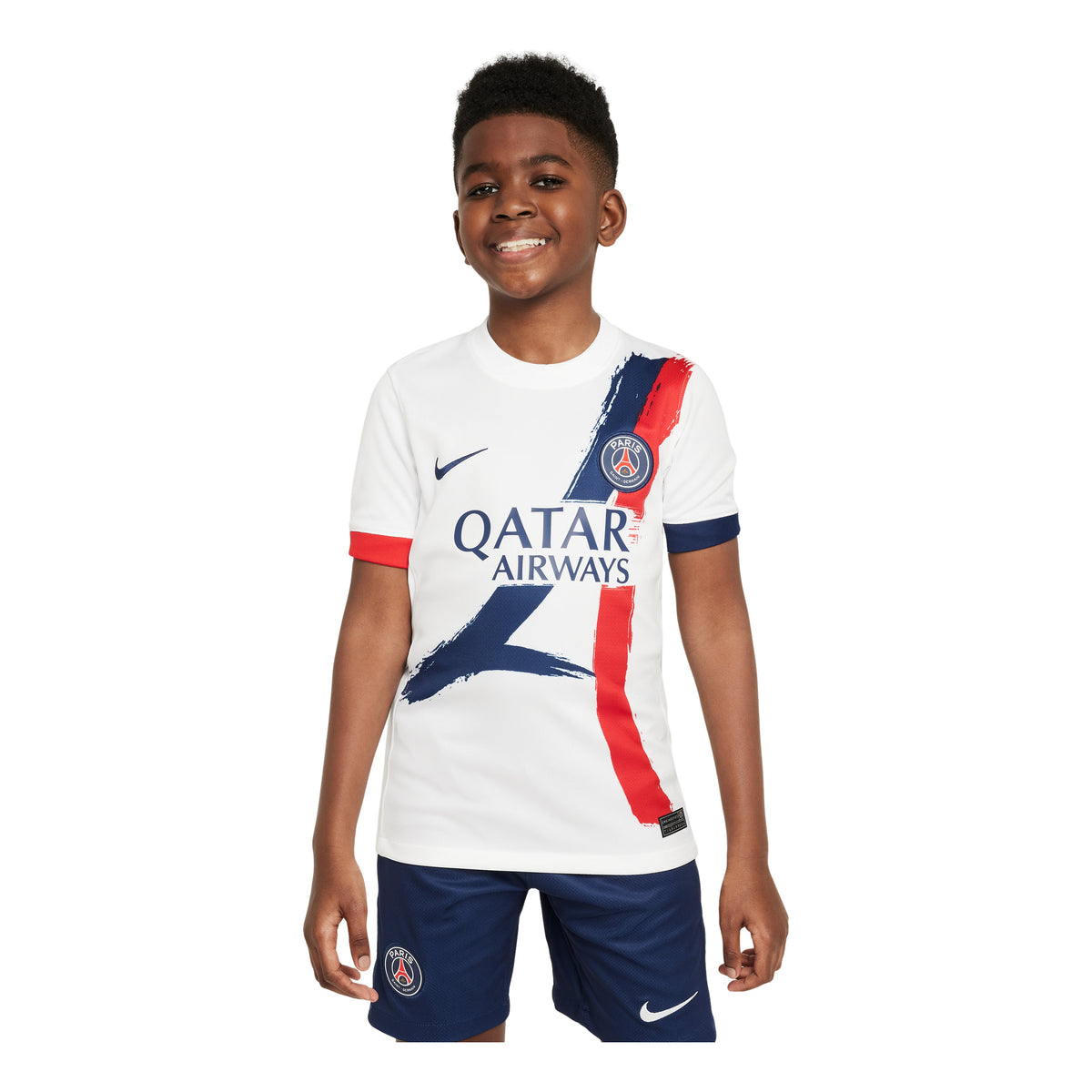 (GS) Nike Dri-FIT Paris Saint-Germain 2024/25 Stadium Away Jersey 'White Navy Red' FN9126-101