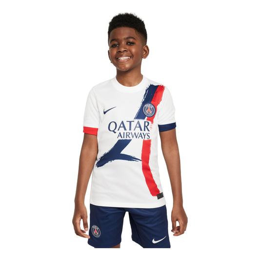 (GS) Nike Dri-FIT Paris Saint-Germain 2024/25 Stadium Away Jersey 'White Navy Red' FN9126-101
