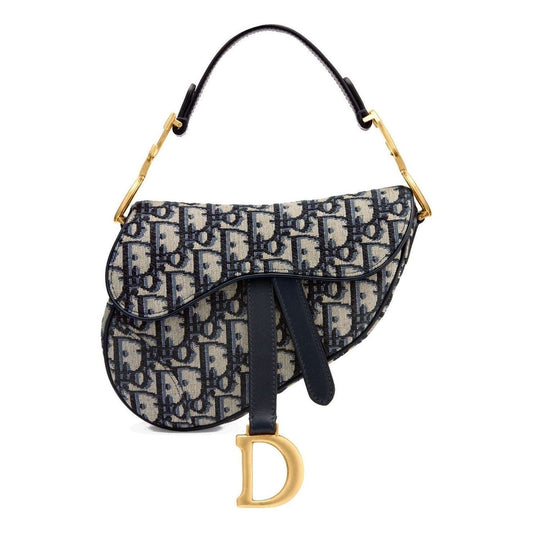 (WMNS) DIOR Mini Saddle Bag 'Blue Oblique Jacquard' M0447CTZQ-M928