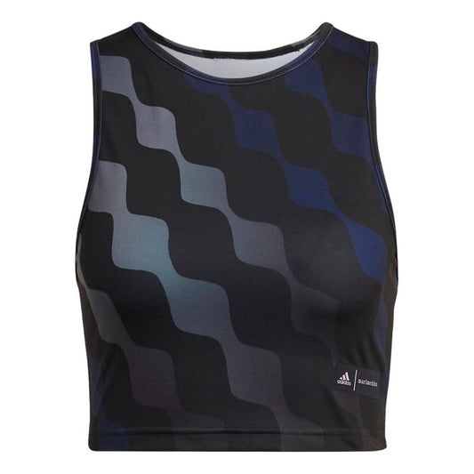 (WMNS) adidas x Marimekko Train Icons Print Tank Top Asia Sizing 'Black Blue' HH8734
