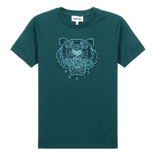 KENZO SS21 Embroidery Round-neck Green FA62TS9124YI-73