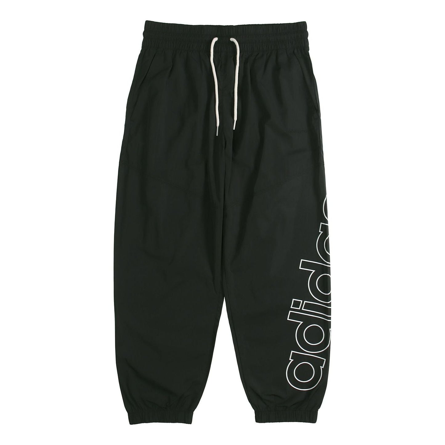 (WMNS) adidas neo Brlv Wvn Tp Logo Printing Sweatpants Black GK1497