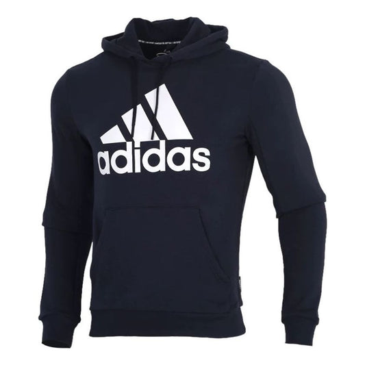 adidas logo Printing Sports Pullover Navy Blue GC7342