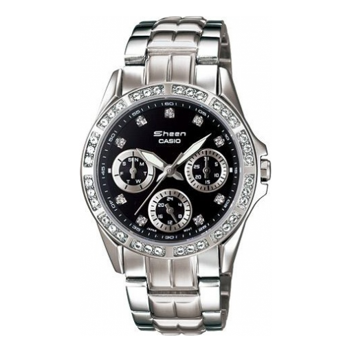 CASIO Edifice Series 50m Waterproof Date Display Quartz Watch Stainless Steel Strap Silver Analog SHN-3013D-1A