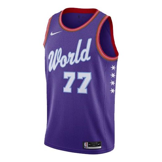 Nike NBA Rookies SW Fan Edition Chicago 77 Doncic Jersey 'Blue' CU8615-509