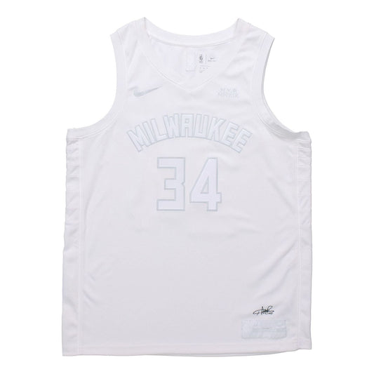 Nike NBA SW20 Milwaukee Bucks MVP 34 ANTETOKOUNMPO G Swingman Jersey White CT4209-100