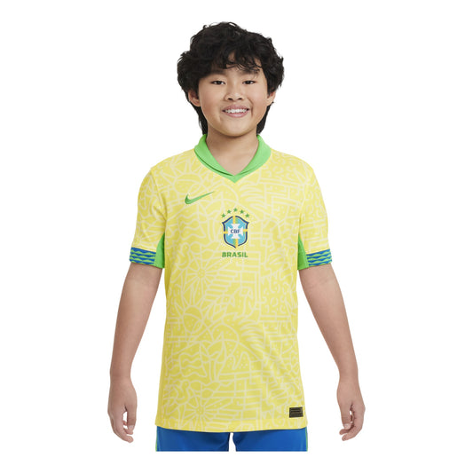 (GS) Nike Dri-DIT Brazil 2024 Stadium Home Soccer Replica Jersey 'Yellow' FJ4409-706